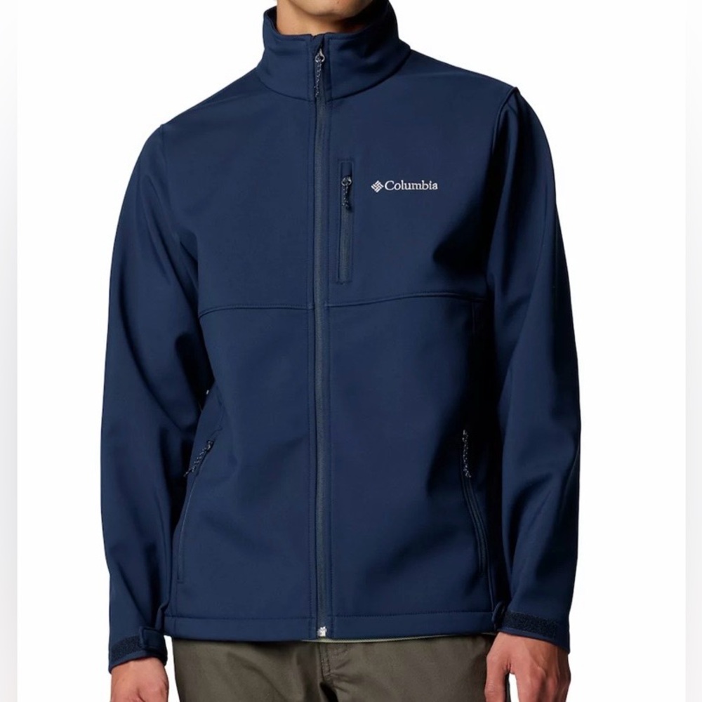 Columbia Men’s Ascender Softshell Jacket Omni-shield Size L in Collegiate Blue